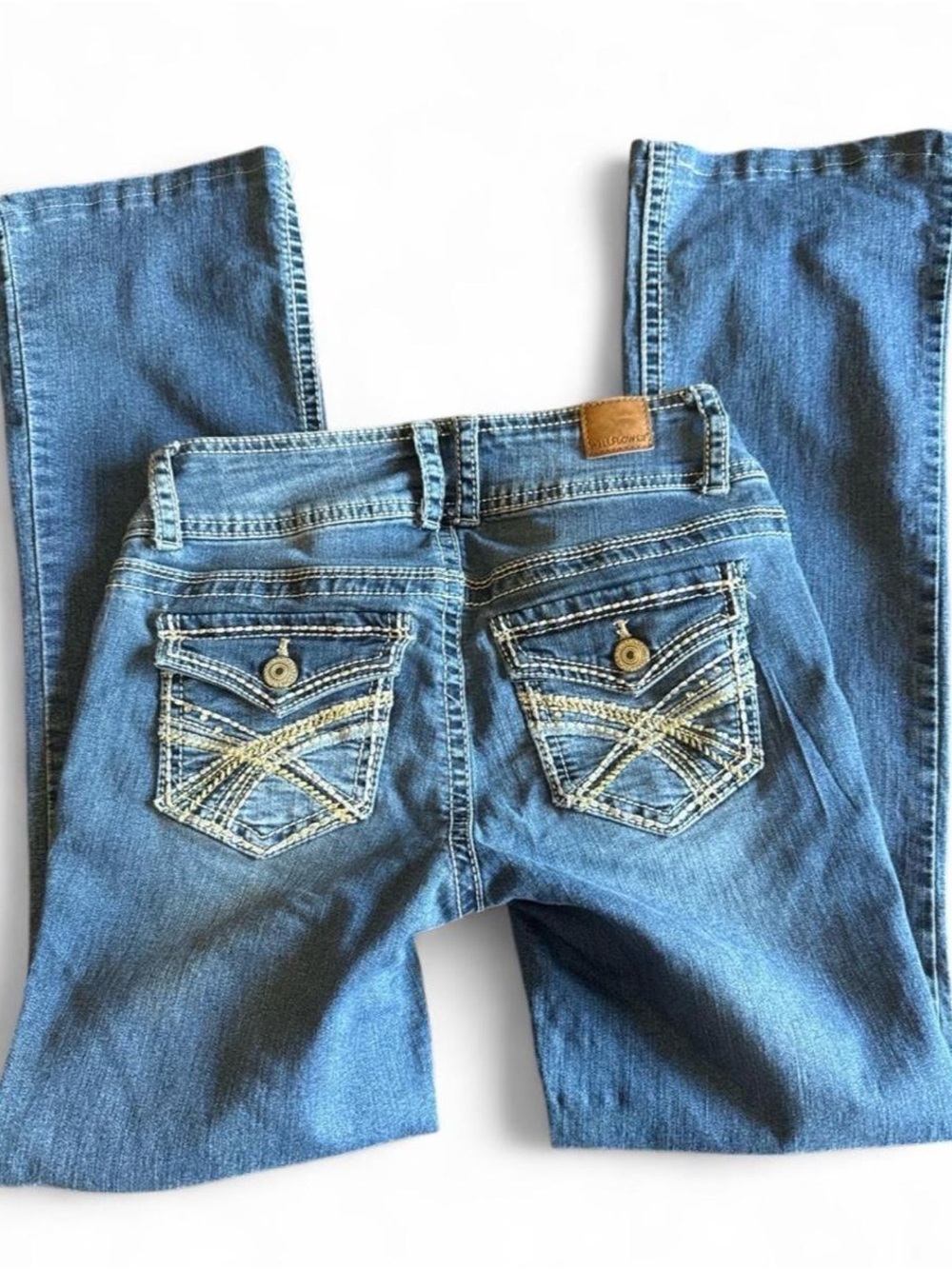Y2K Wallflower Straight Leg Jeans with Embroidered Back Pockets
